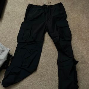 Black cargo pants
